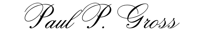 Paul P. Gross Signature
